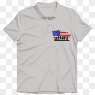Load Image Into Gallery Viewer, Torn Flag Soldiers - Polo Shirt Clipart