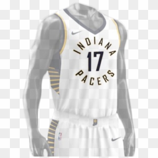 The White, Blue, And Gold Of The Pacers Serve As Our - Indiana Pacers Nike Jersey Clipart