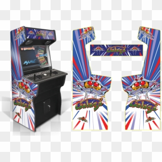 Custom Permanent Full Galaga Inspired Graphics For - Kiss Arcade Game Clipart