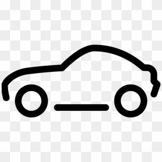 Car Icon Png - Line Art Clipart