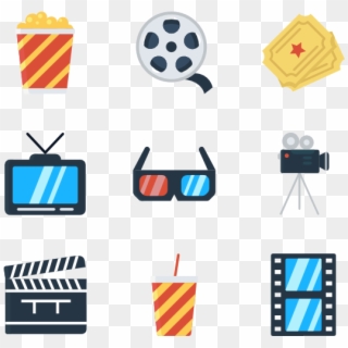 Cinema - Cinema Icon Colored Clipart
