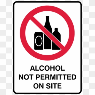 Brady Prohibition Signs - Alcohol Free Area Sign Clipart