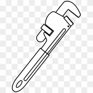 Vector Graphics,free Pictures, Free - Pipe Wrench Tool Drawing Clipart