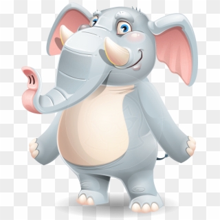 Elephant Cartoon Vector Character Clipart