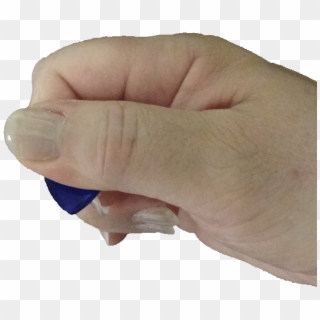Step Four To Holding A Guitar Pick - Hand Holding A Pick Clipart