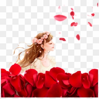 Falling Rose Petals Png Photos - Romance Background Clipart