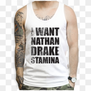 I Want Nathan Drakes Stamina Tank Tops - Go To The Gym Everyday Pokemon Clipart