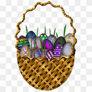 Free Png Download Easter Basket With Eggs Png Images Clipart