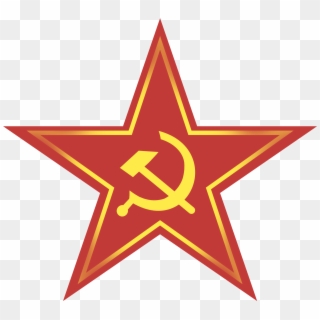 Red Star Png - Hammer And Sickle Star Clipart