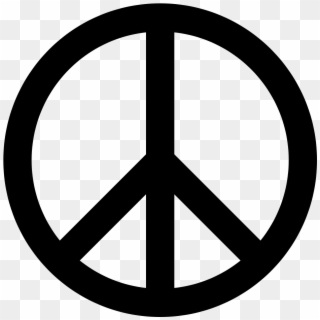 Download Peace Symbol Black Transparent Png - Peace Sign Png Clipart