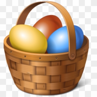 600 X 600 3 - Easter Egg Basket Png Clipart