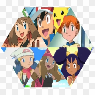 Ash Ketchum Misty Serena Pokémon X And Y Dawn Pikachu - Pokemon Ash Misty May Dawn Iris Serena Clipart
