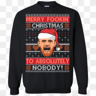 Conor Mcgregor Merry Fookin Christmas To Absolutely - Hulk Ugly Sweater Clipart