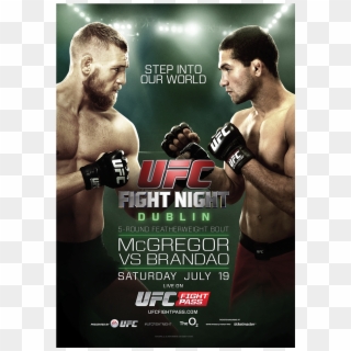 Conor Mcgregor Through The Years In Fight Posters - Mcgregor Vs Brandao Poster Clipart