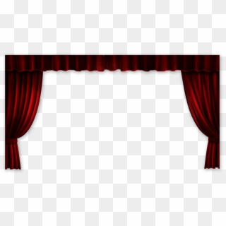 Drapes Png Hd - Movie Theater Curtains Png Clipart