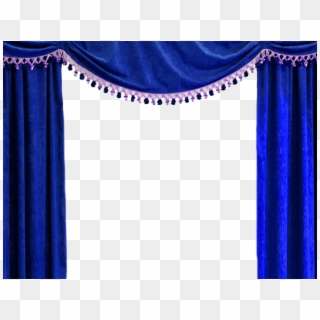 Theater Curtains Png - Blue Stage Curtains Png Clipart
