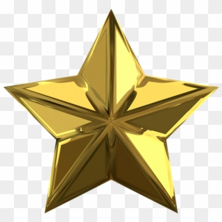960 X 540 8 - Transparent Background Gold Star Png Clipart