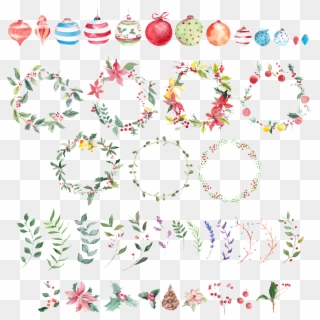 Fresh Colorful Ball Hand Painted Garland Decorative - 花环 素材 Clipart
