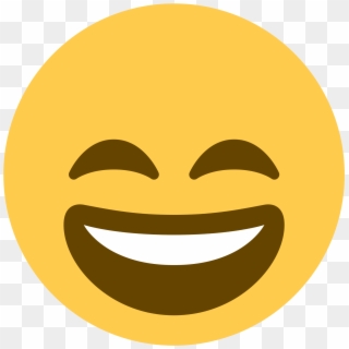 Open - Smile With Sweat Emoji Png Clipart