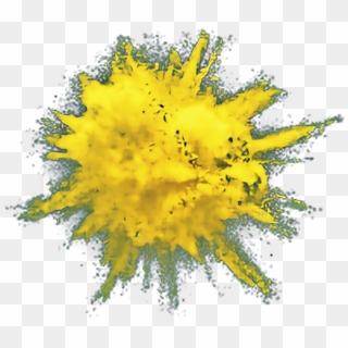 Yellow Powder Explosion Transparent Clipart