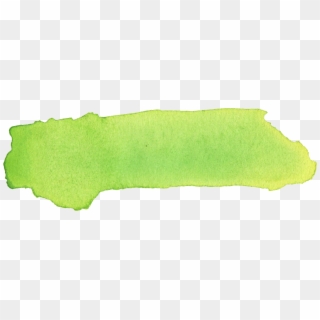 Green Brush Stroke Banner Png Transparent - Green Watercolor Brushes Stroke Clipart