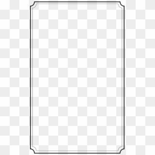 Free Png White Border Frame Image Png Images Transparent - Simple Border Portrait Clipart