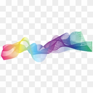 Multi Coloured Sound Waves - Colorful Sound Waves Png Clipart