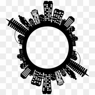 This Free Icons Png Design Of City Skyline Ii Radial Clipart