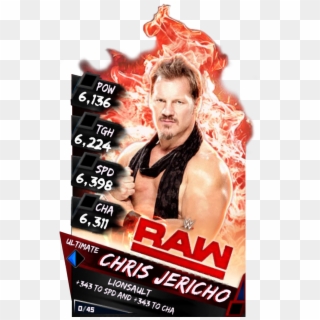 Supercard Chrisjericho S3 Ultimate Raw 9705 - Wwe Supercard Bayley Elite Clipart