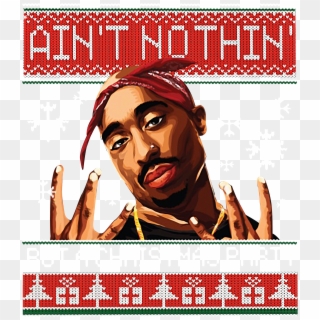 Snoop Dogg Ain't Nothin But A Christmas Party Ugly - Poster Clipart