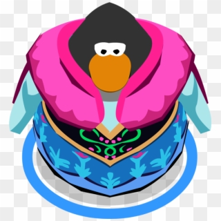 Anna's Traveling Clothes Ig - Club Penguin Ingame Model Clipart
