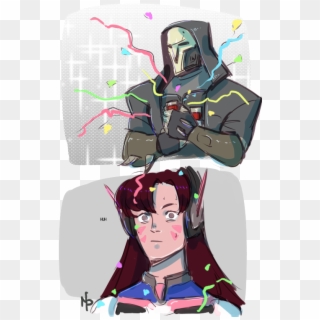 Blizzard Announces Legacy Of The Void And Overwatch - Overwatch Reaper Party Popper Clipart