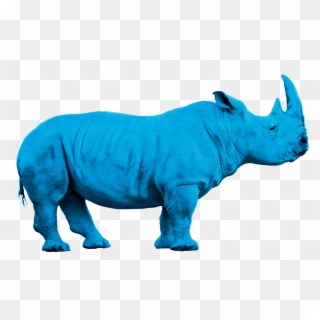 Rhino Bleu Png - Yellow Rhino Clipart