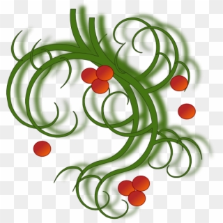 Christmas Swirls Clip Art At Clker - Christmas Swirls Clipart Free - Png Download