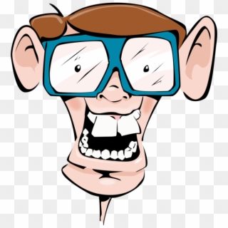 Nerd Horn-rimmed Glasses Geek Cartoon - Nerd Clipart - Png Download