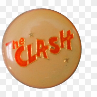 Brown Red The Clash Pin Polyvore Moodboard Filler 80s - Badge Clipart
