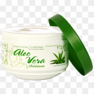 Face And Body Cream With Aloe Vera 300 Ml - Crema Aloe Vera Png Clipart