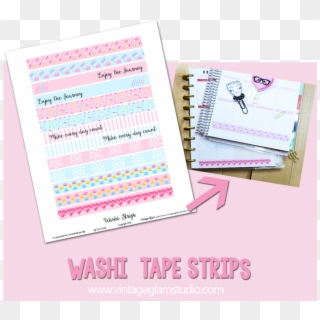 Fall Washi Tape Strips Planner Stickers Free Printable - Paper Clipart