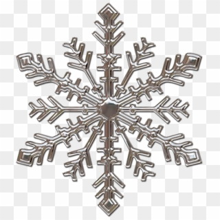 Single Snowflake Vector Clipart - Png Download