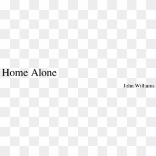 Home Alone Sheet Music Composed By John Williams 1 - Conclusión De Un Proceso Tecnológico Clipart