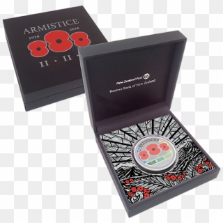 Nz Post Commemorative Silver Proof 3-poppy Coin Clipart