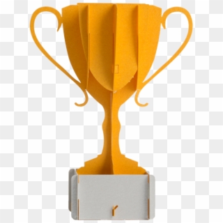 Gold Trophy Congratulations Pop Up Card - Trophy Clipart