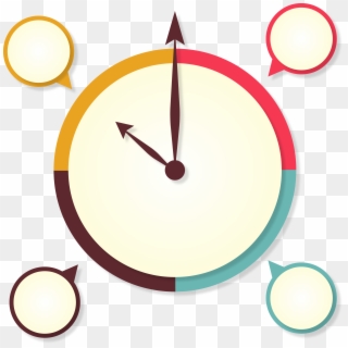 Infographic Clock Icon Clipart