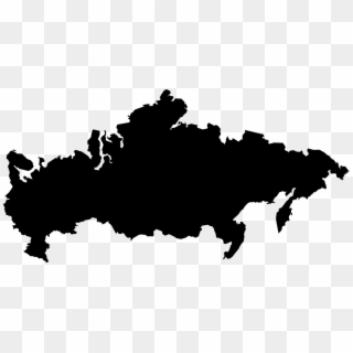 Russia,map,world,map Of The - Russia Map Black Clipart