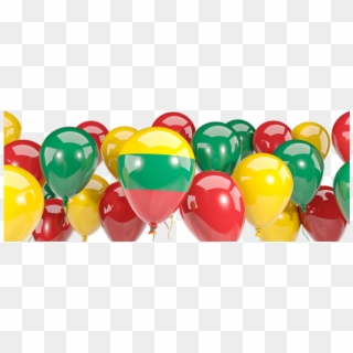 Lithuania Flag With Balloons Clipart