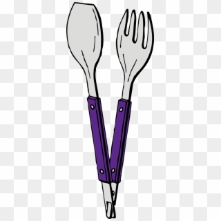 Fork And Spoon - شوكة و ملعقة كرتون Clipart