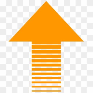 Orange Arrow On A White Background Clipart