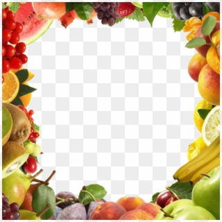 Moldura De Frutas Png - Healthy Food Borders And Frames Clipart