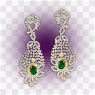 White Gold Diamond Earrings - Earrings Clipart
