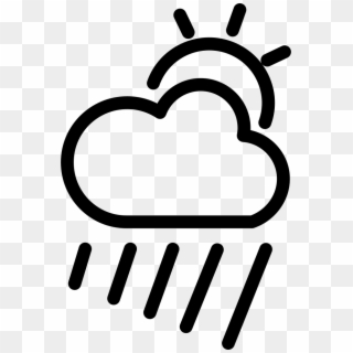 Cloudy Rainy Day Weather Symbol Comments - Dibujos Del Clima Humedo Clipart